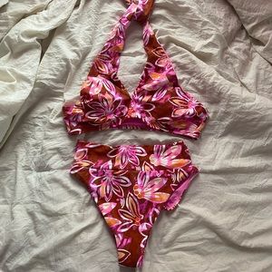 NEW American Eagle / Aerie halter top cheeky bikini